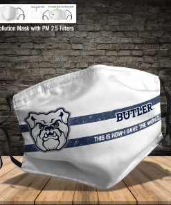 Butler bulldogs this is how i save the world face mask 3