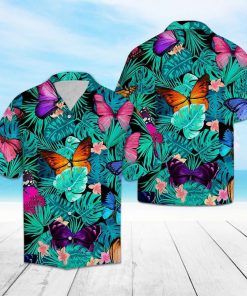 Butterfly tropical hawaiian shirt 1