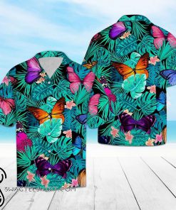 Butterfly tropical hawaiian shirt