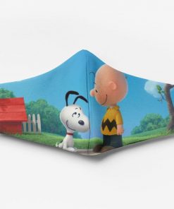 Charlie brown and snoopy full printing face mask 1