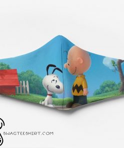 Charlie brown and snoopy full printing face mask