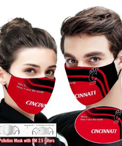 Cincinnati bearcats this is how i save the world face mask 2