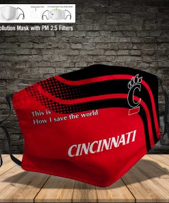 Cincinnati bearcats this is how i save the world face mask 3