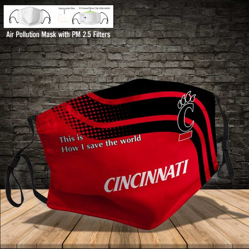 Cincinnati bearcats this is how i save the world face mask 4