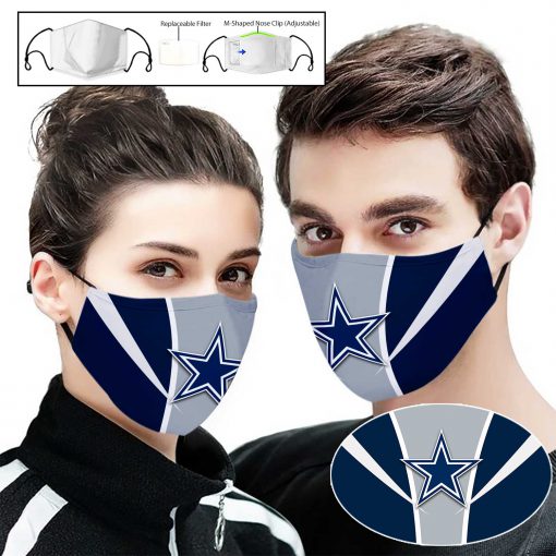 Dallas cowboys full printing face mask 1