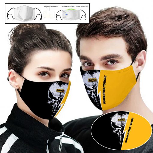 Dewalt guaranteed tough full printing face mask 1