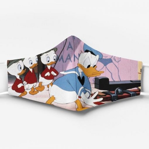 Donald duck and his nephews full printing face mask 1