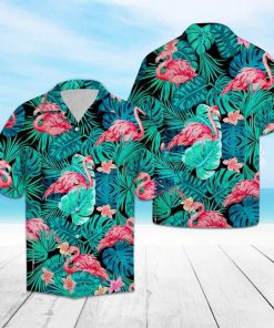 Flamingo tropical hawaiian shirt 1