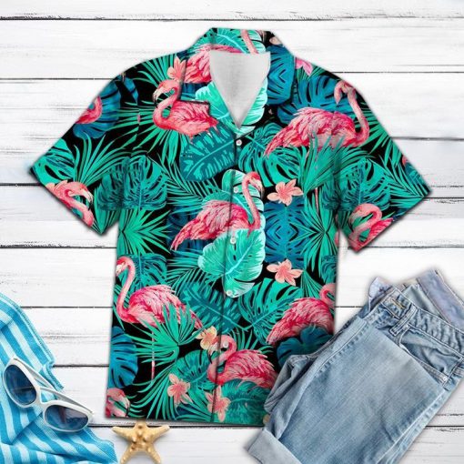 Flamingo tropical hawaiian shirt 3