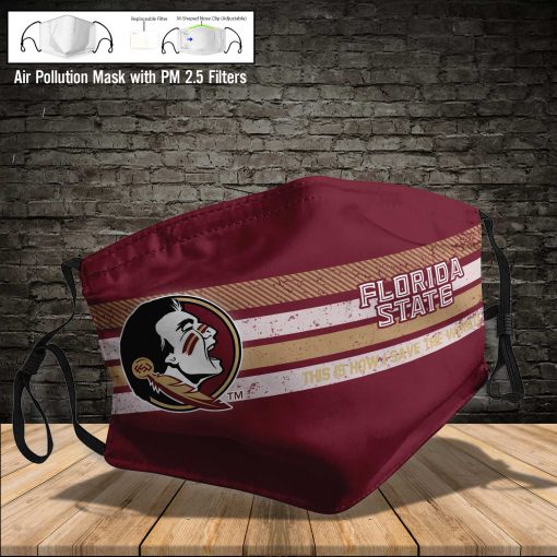Florida state seminoles this is how i save the world face mask 3