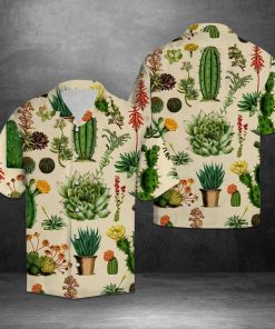 Flower cactus hawaiian shirt 2