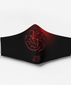 Game of thrones fire and blood targaryen full printing face mask 1