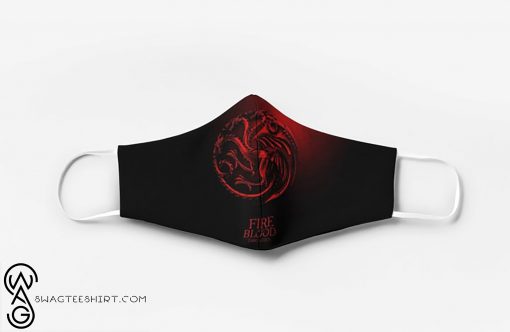 Game of thrones fire and blood targaryen full printing face mask