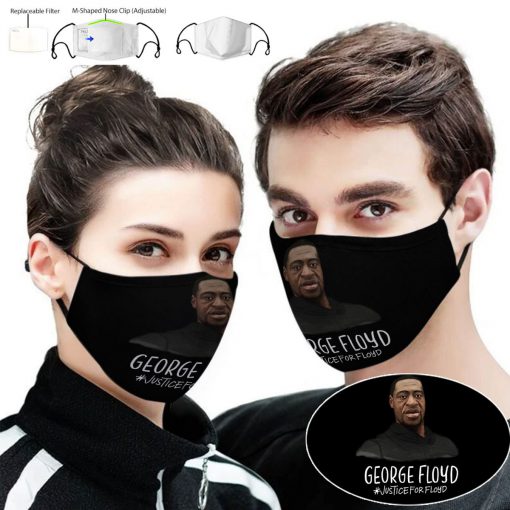 George floyd justice for floyd full printing face mask 1