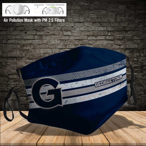 Georgetown hoyas this is how i save the world full printing face mask 3