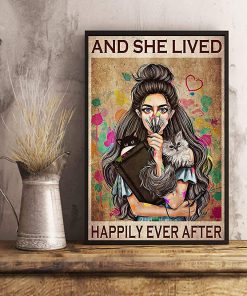 Girl with cats and she lived happily ever after poster 4