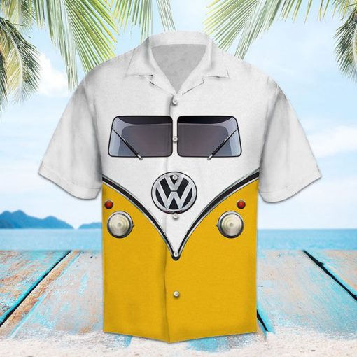 Hippie bus volkswagen hawaiian shirt 4