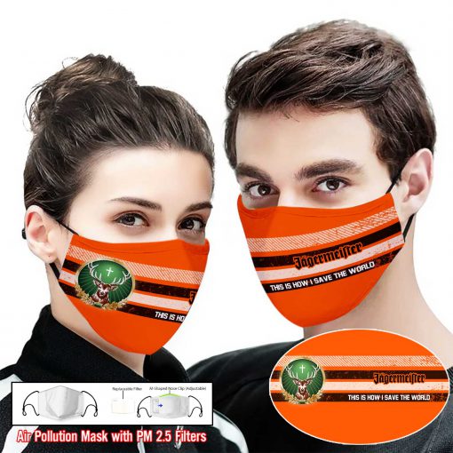 Jagermeister this is how i save the world full printing face mask 1