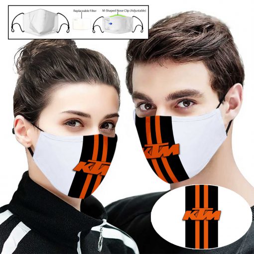 KTM logo full printing face mask 1