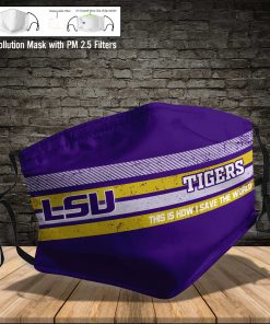 LSU tigers football this is how i save the world face mask 4