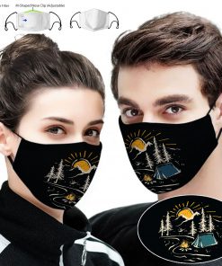 Love camping full printing face mask 1
