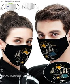 Love camping full printing face mask