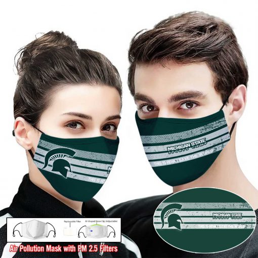 Michigan state spartans this is how i save the world face mask 1