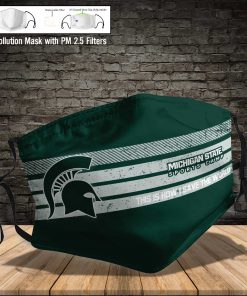 Michigan state spartans this is how i save the world face mask 4