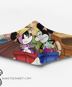 Mickey and minnie mouse full printing face mask