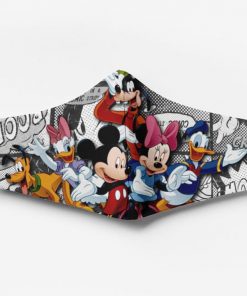 Mickey mouse characters full printing face mask 1