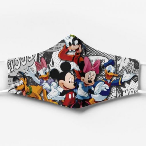 Mickey mouse characters full printing face mask 2