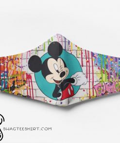 Mickey mouse watercolor full printing face mask