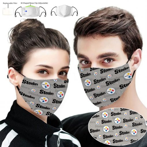 NFL pittsburgh steelers symbol full printing face mask 2