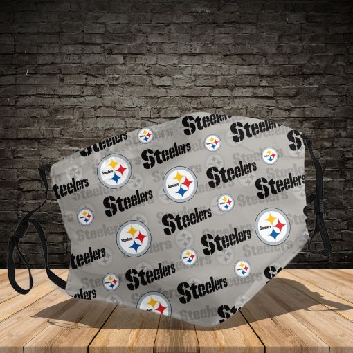 NFL pittsburgh steelers symbol full printing face mask 3
