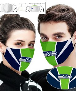 National football league seattle seahawks full printing face mask 1