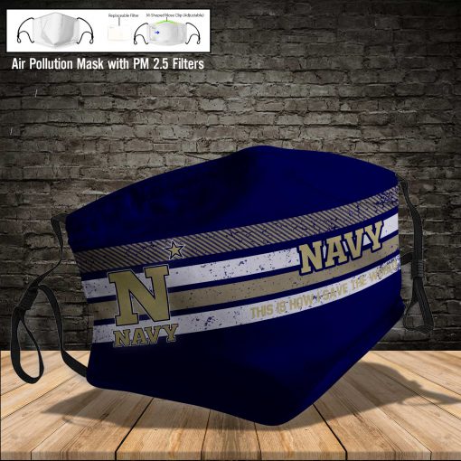 Navy midshipmen this is how i save the world full printing face mask 4