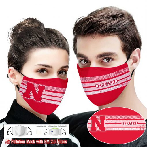 Nebraska cornhuskers this is how i save the world full printing face mask 2