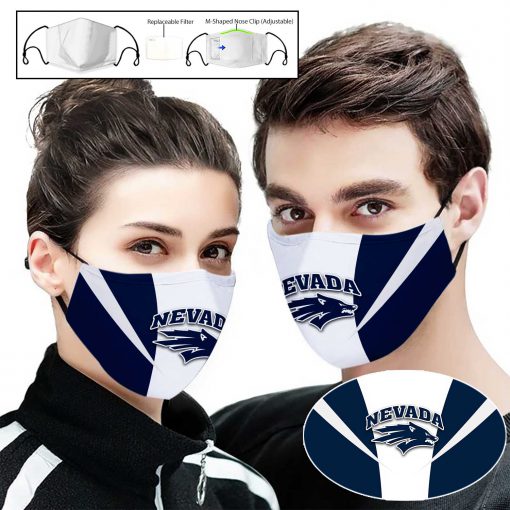 Nevada wolf pack full printing face mask 1