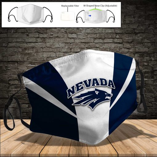 Nevada wolf pack full printing face mask 3