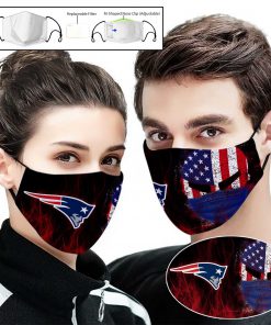 New england patriots american warrior full printing face mask 2