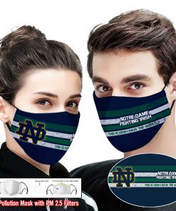 Notre dame fighting irish this is how i save the world full printing face mask 2