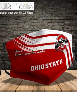 Ohio state buckeyes this is how i save the world full printing face mask 3