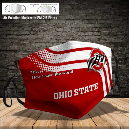 Ohio state buckeyes this is how i save the world full printing face mask 4