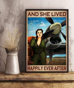 Pilot girl and she lived happily ever after poster 1