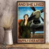 Pilot girl and she lived happily ever after poster