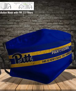 Pitt panthers this is how i save the world face mask 4