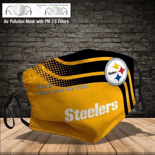Pittsburgh steelers this is how i save the world full printing face mask 3