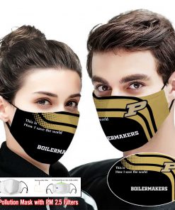 Purdue boilermakers this is how i save the world face mask 1