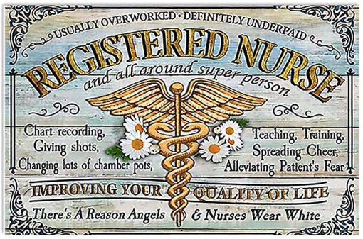 Registered nurse and all around super person poster 2