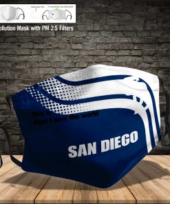 San diego padres this is how i save the world face mask 4